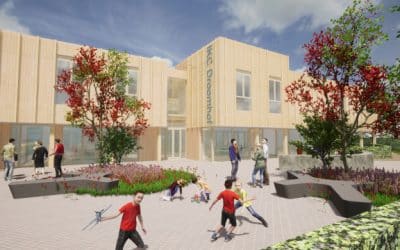 Leerlingen basisschool begin 2025  naar nieuw schoolgebouw